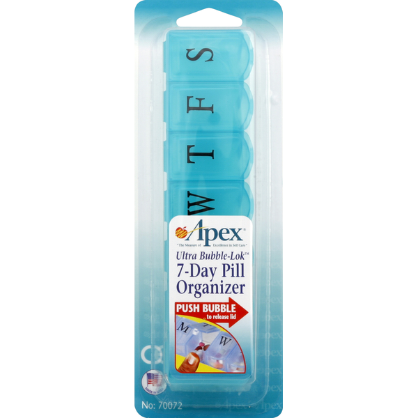 Apex Pill Organizer, 7-Day, Ultra Bubble-Lok