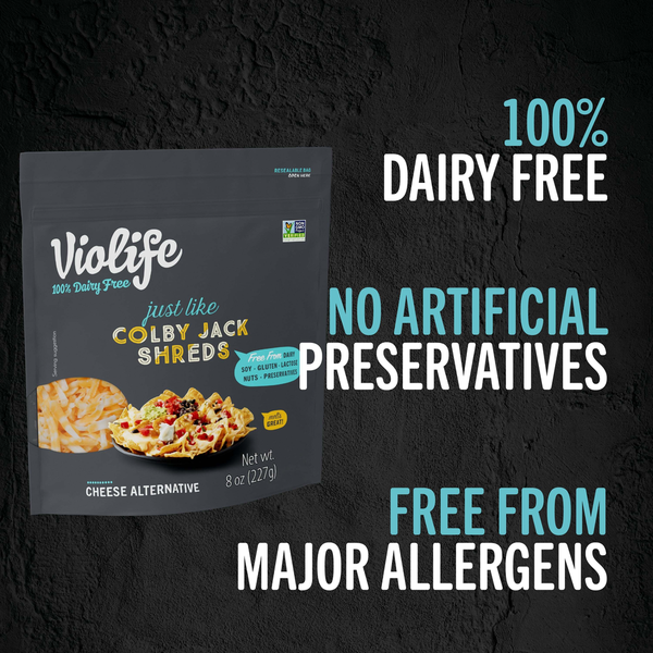 Violife Just Like Colby Jack Shreds, Dairy-Free Vegan