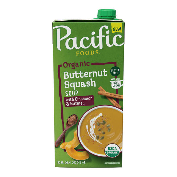 Pacific Foods Organic Butternut Squash Soup With Cinnamon and Nutmeg
