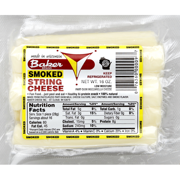 Baker's String Cheese, Smoked
