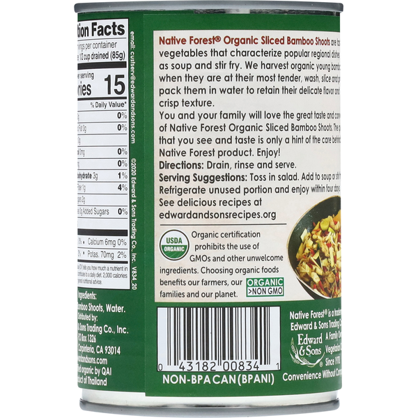 Native Forest Organic Sliced Bamboo Shoots