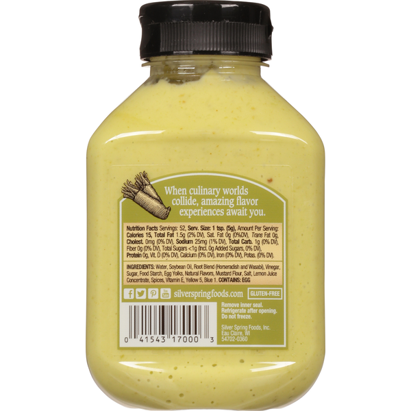 Silver Spring Wasabi Sauce, Hot