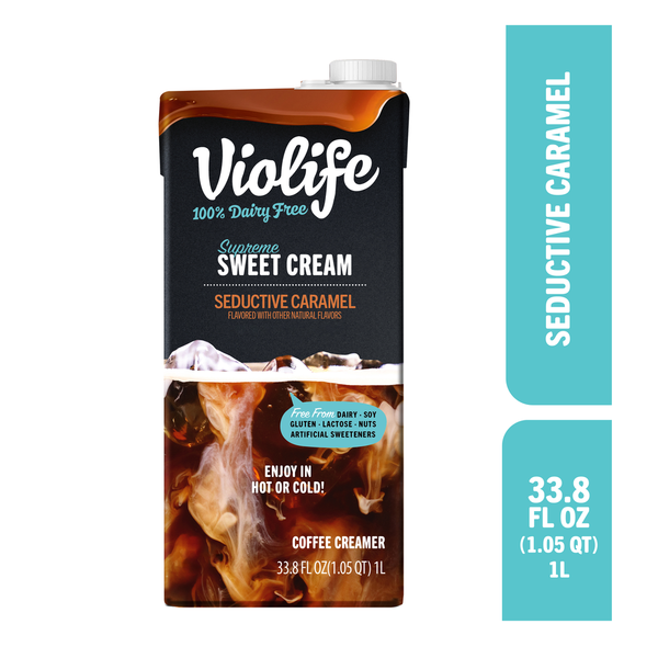 Violife Supreme Sweet Cream Caramel Coffee Creamer, Dairy-Free