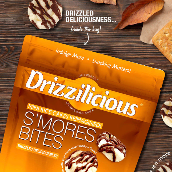 Drizzilicious Mini Rice Cake Bites, Smores!