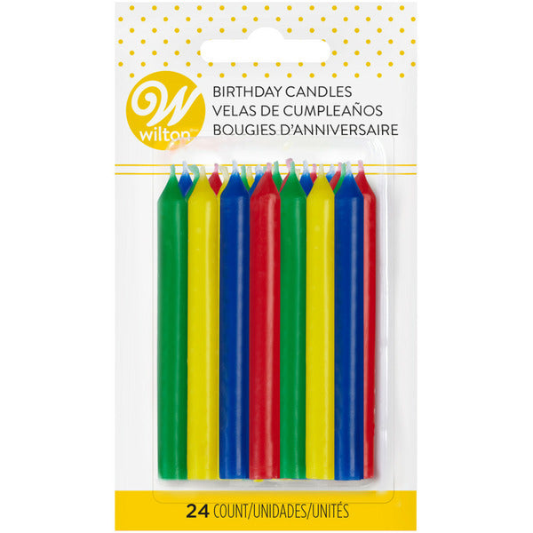 Wilton Birthday Candles, Celebration, Rainbow Colors