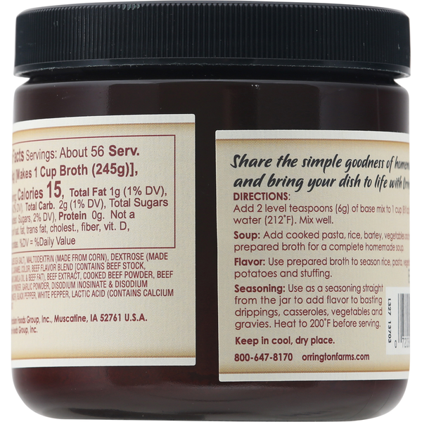 Orrington Farms Beef Flavored Broth Base & Seasoning