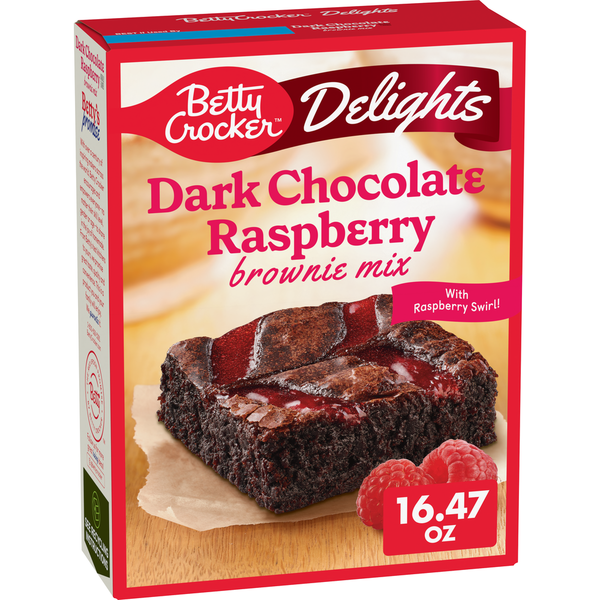 Betty Crocker Delights Dark Chocolate Raspberry Brownie Mix