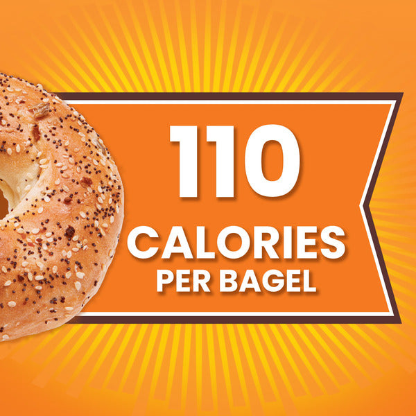 Thomas’ Bagel Thins, 8 ct, Everything, Bagels, 110 Calories, Bagels, 13 oz