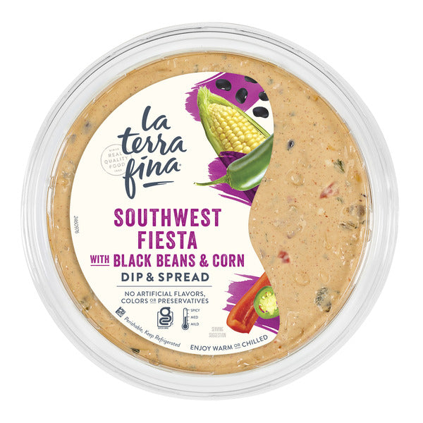 La Terra Fina Southwest Fiesta with Black Beans & Corn Dip & Spread