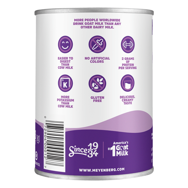 Meyenberg Evaporated Goat Milk, Certified Humane, Kosher, Gluten Free, Easy to Digest