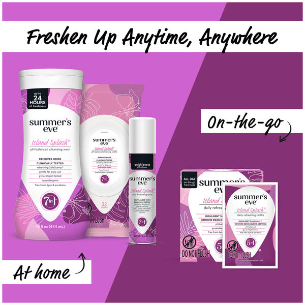Summer's Eve Feminine Deodorant Freshening Spray, Island Splash