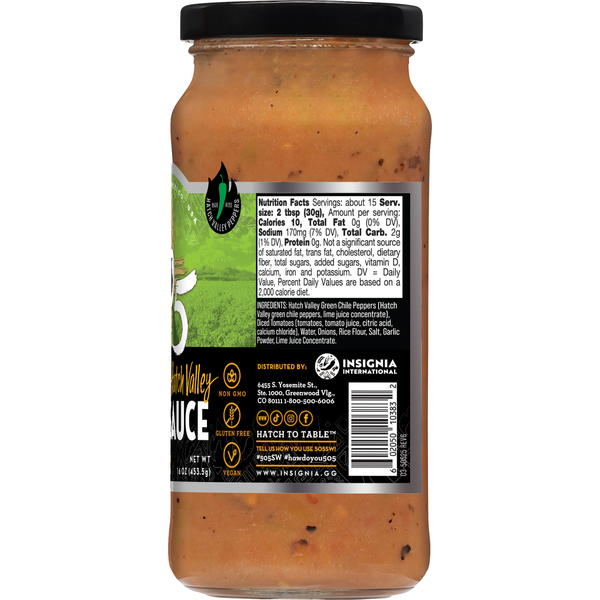 505 Southwestern Hatch Valley Medium Flame Roasted Green Chile Cooking Sauce