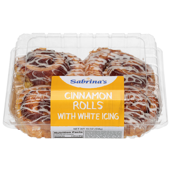 Sabrina's Cinnamon Rolls with White Icing