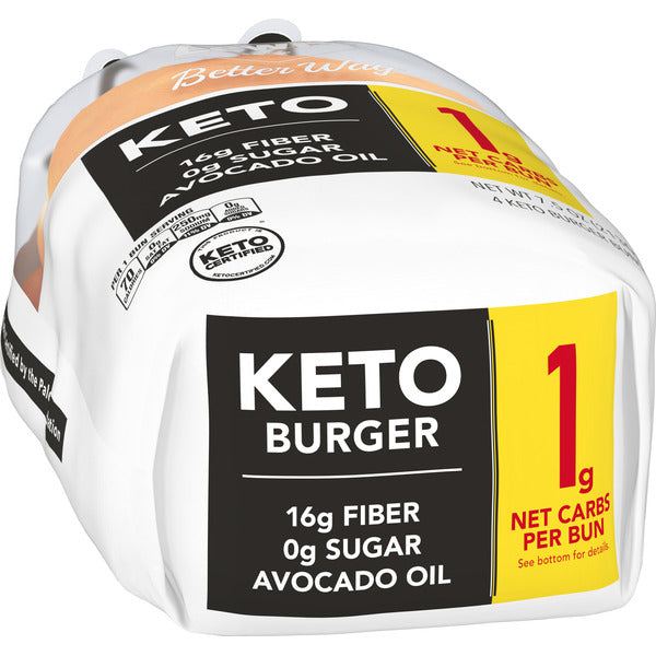 Lewis Bake Shop White Keto Burger Buns