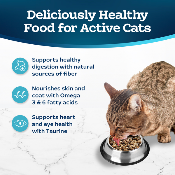 Blue Buffalo Tastefuls Natural Dry Food for Active Adult Cats, Chicken and Brown Rice