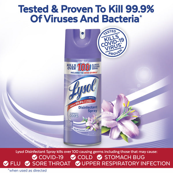Lysol Disinfectant, Sanitizing and Antibacterial Spray, Early Morning Breeze