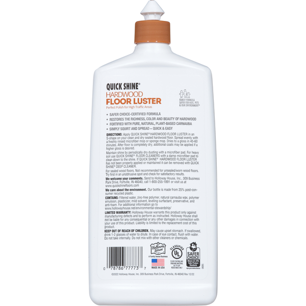 Quick Shine Floor Luster, Hardwood