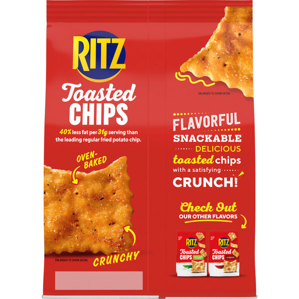 Ritz Toasted Chips Honey Bbq Crackers, Party Snacks 8 oz