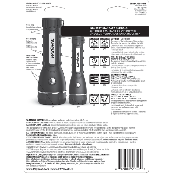 RAYOVAC Flashlights, Durable