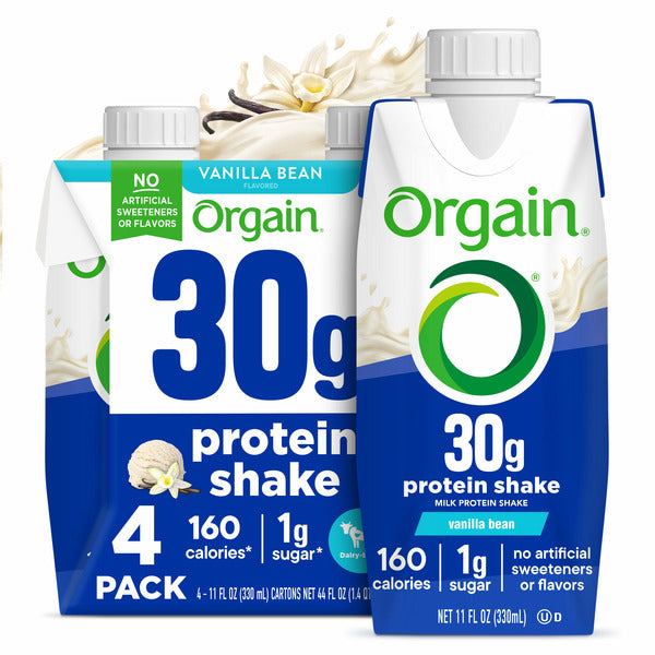Orgain 30g Protein Shake, Dairy Based - Vanilla Bean