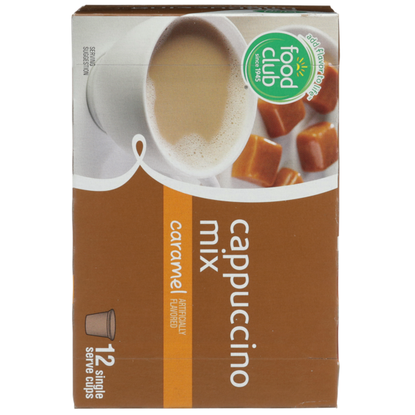 Food Club Caramel Cappuccino Mix Single Serve Cups