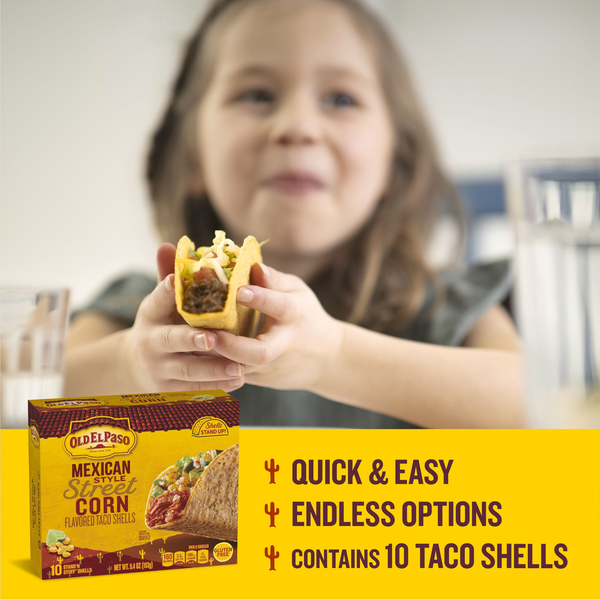 Old El Paso Mexican Style Street Corn Stand 'N Stuff Taco Shells