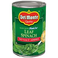 Del Monte Leaf Spinach, No Salt Added️