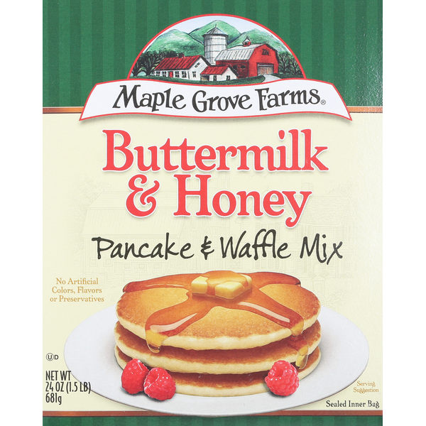 Maple Grove Farms of Vermont Pancake & Waffle Mix, Buttermilk & Honey