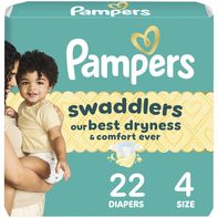 Pampers Swaddlers Diapers, Size S4️