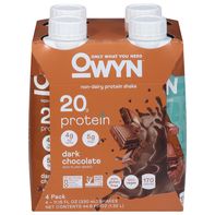 OWYN Protein Shake, Non-Dairy, Dark Chocolate, 4 P...
️