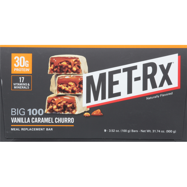 MET-Rx Meal Replacement Bar, Vanilla Caramel Churro