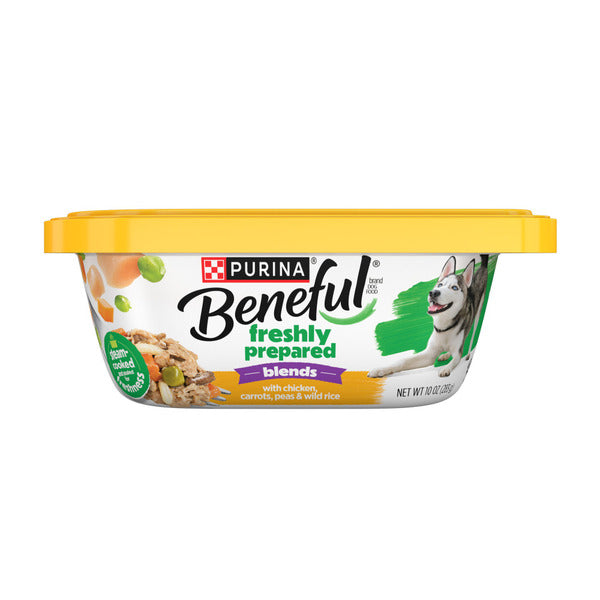 Purina Beneful Freshly Prepared Blends Wet Dog Food With Chicken, Carrots, Peas and Wild Rice