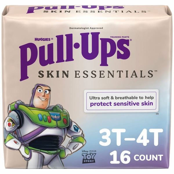 Pull-Ups Boys' Skin Essentials Potty Training Pants, 3T-4T (32-40 lbs), 16 Count