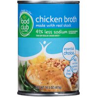 Food Club Chicken Broth Less Sodium️