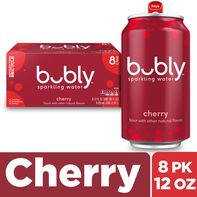 bubly Sparkling Water, Cherry - Pack️