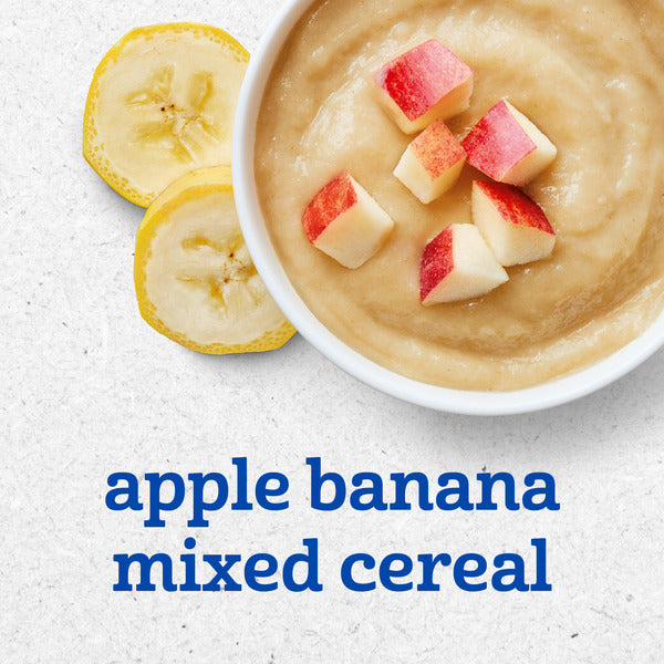 Gerber Stage 2 Baby Food Apple Banana Mixed Cereal Puree Tubs Baby Cereal