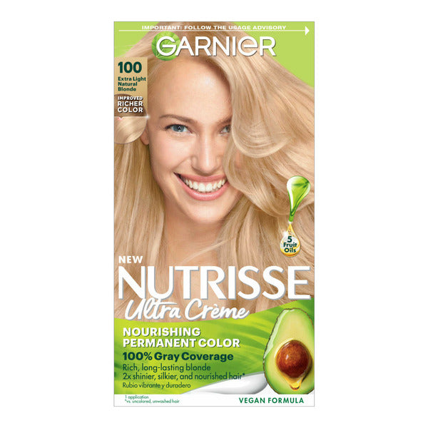 Garnier Nourishing Hair Color Creme, 100 Extra-Light Natural Blonde (Chamomile)