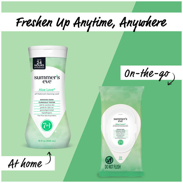 Summer's Eve Feminine Cleansing Wash, Aloe Love