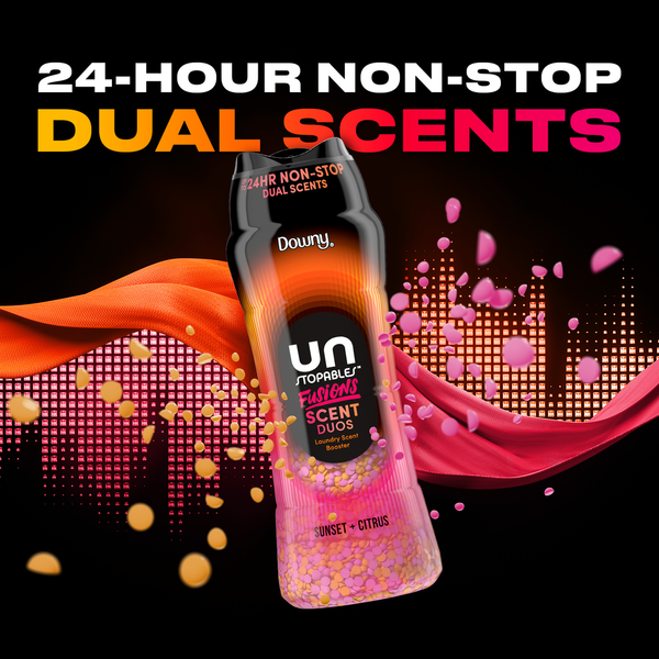 Downy Unstopables Fusions Beads, Sunset and Citrus