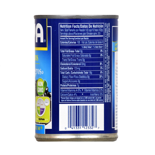 Goya Premium Black Beans, Low Sodium