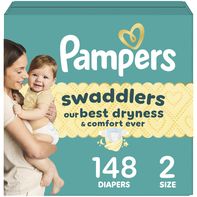 Pampers Swaddlers Disposable Diapers, Size 2, 148 ...
️