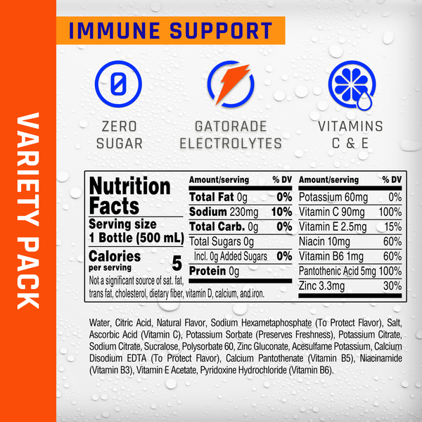 Propel Immune Support Electrolyte Beverage Variety Pack