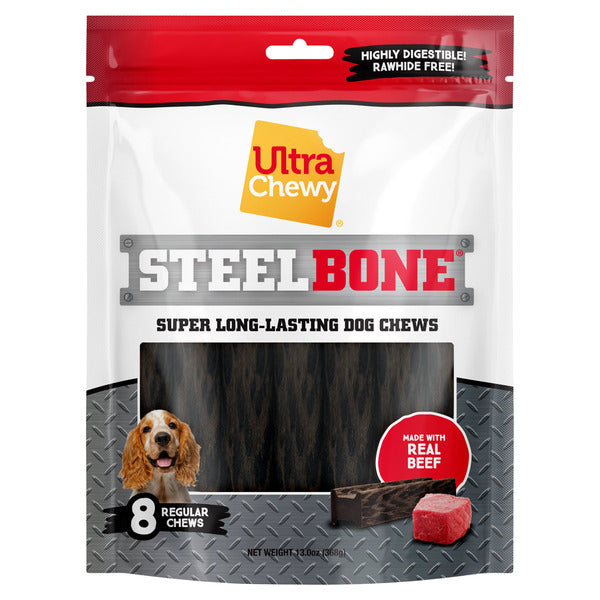 Ultra Chewy Steel Bone Super Long-lasting Regular Dog Chews