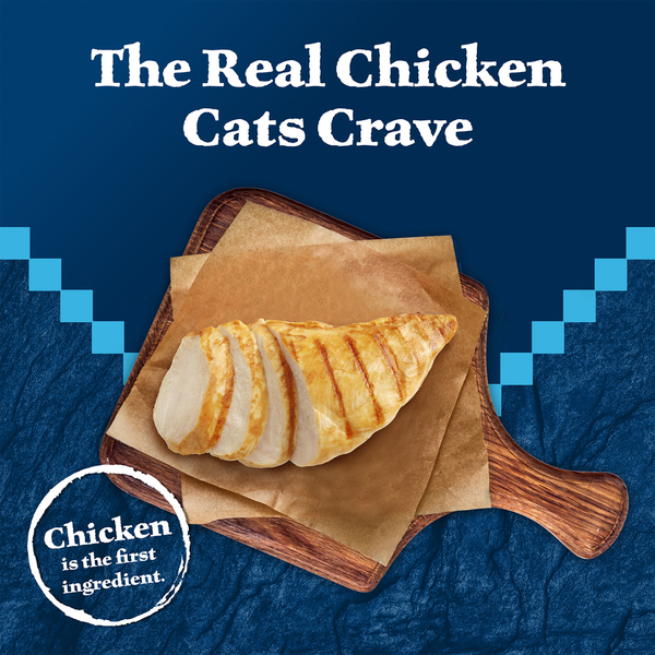Blue Buffalo Wilderness High Protein Grain Free, Natural Adult Pate Wet Cat Food, Chicken