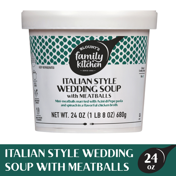 Blount's Family Kitchen Italian Style Wedding Soup with Meatballs