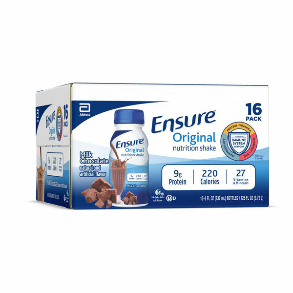 Ensure Original Nutrition Shake Milk Chocolate Ready-to-Drink Bottles