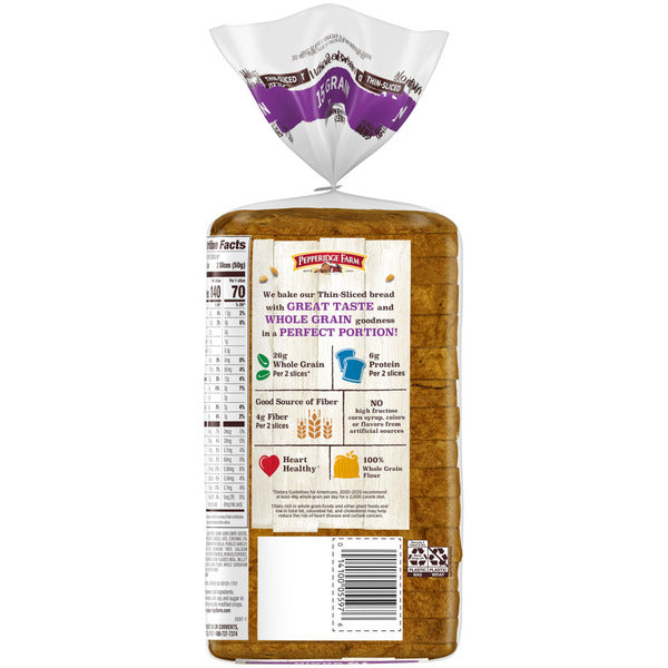 Pepperidge Farm Thin-Sliced 15 Grain Bread