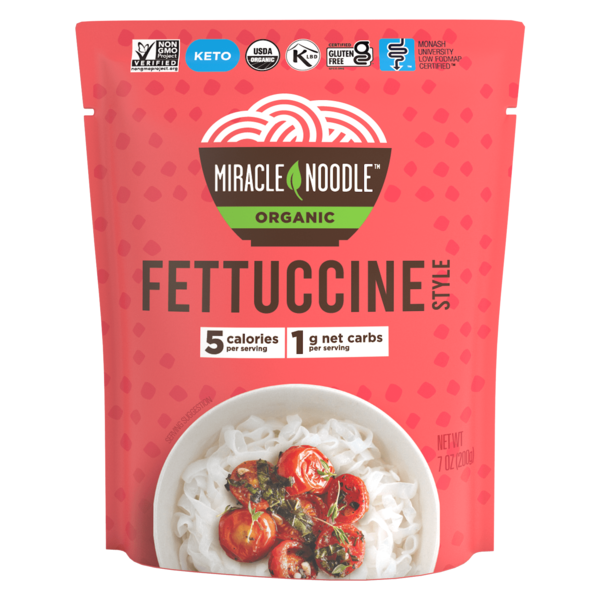Miracle Noodle  Fettuccine Style, Organic, Ready-to-eat Noodle
