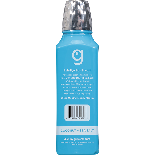 Grin Oral Care FLOSSPYX White Teeth Brite Mint Oral Rinse