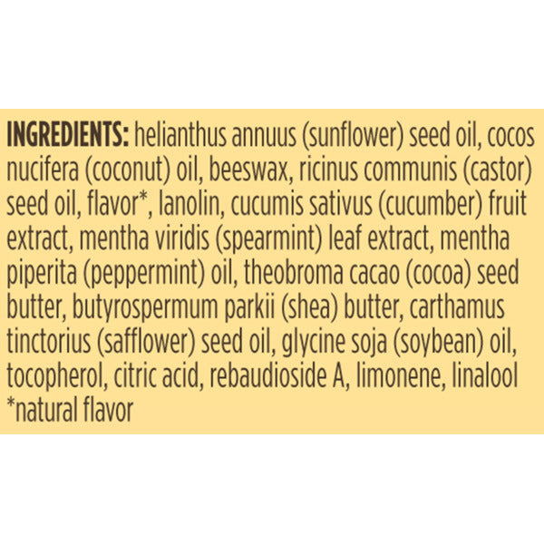 Burt's Bees Cucumber Mint Lip Balm, Natural Origin